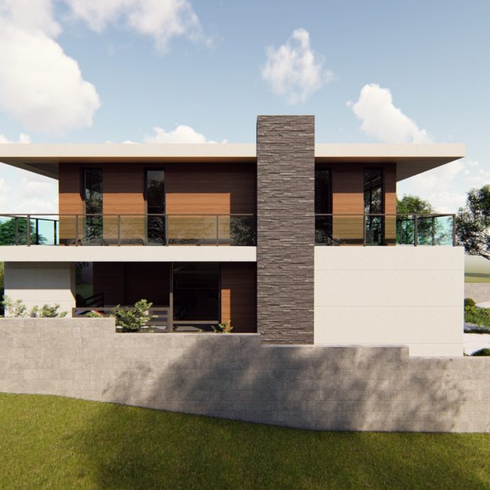 კერძო სახლი თხინვალაში – არქიტექტურული პროექტი