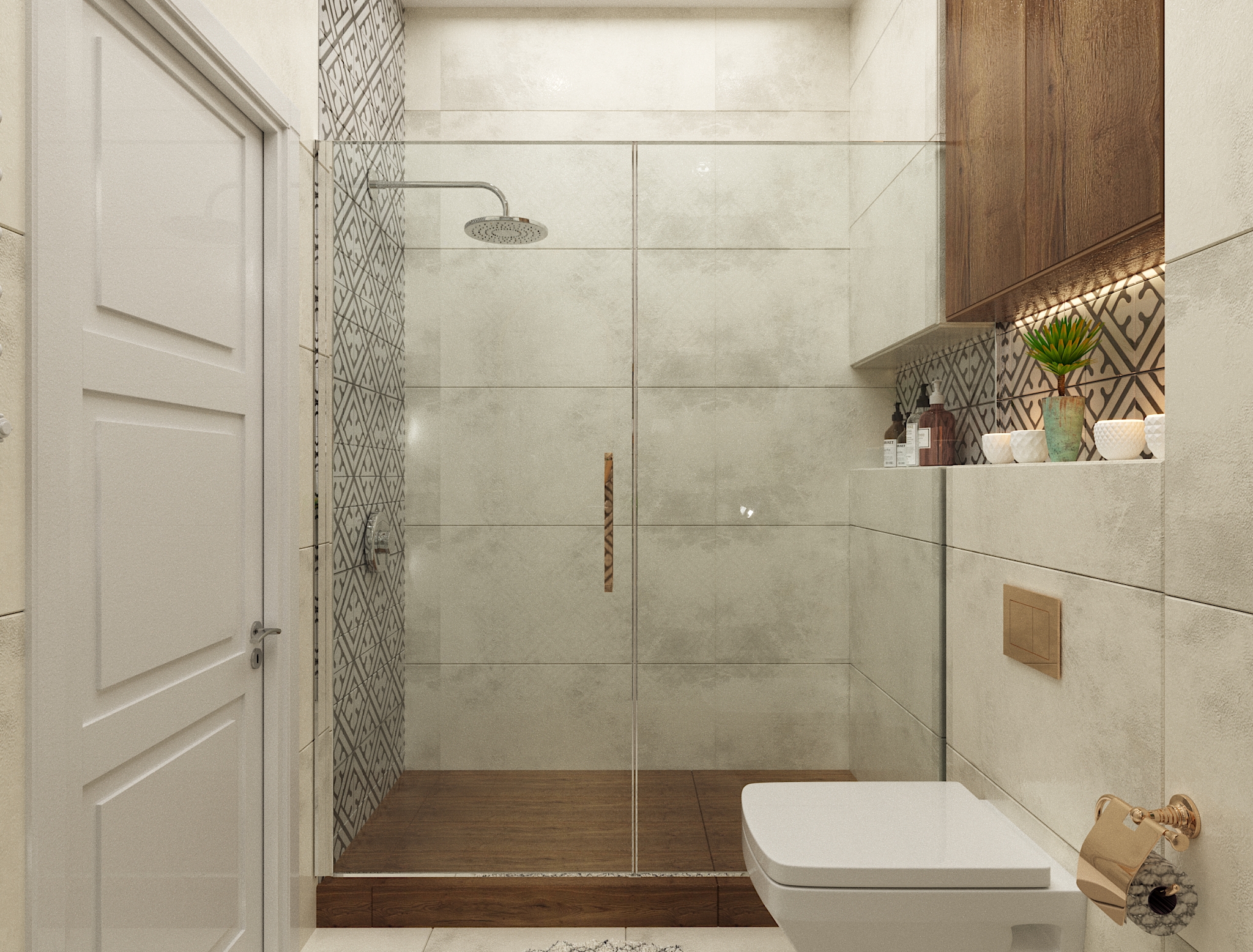 saxlis interieris dizaini piramidashi