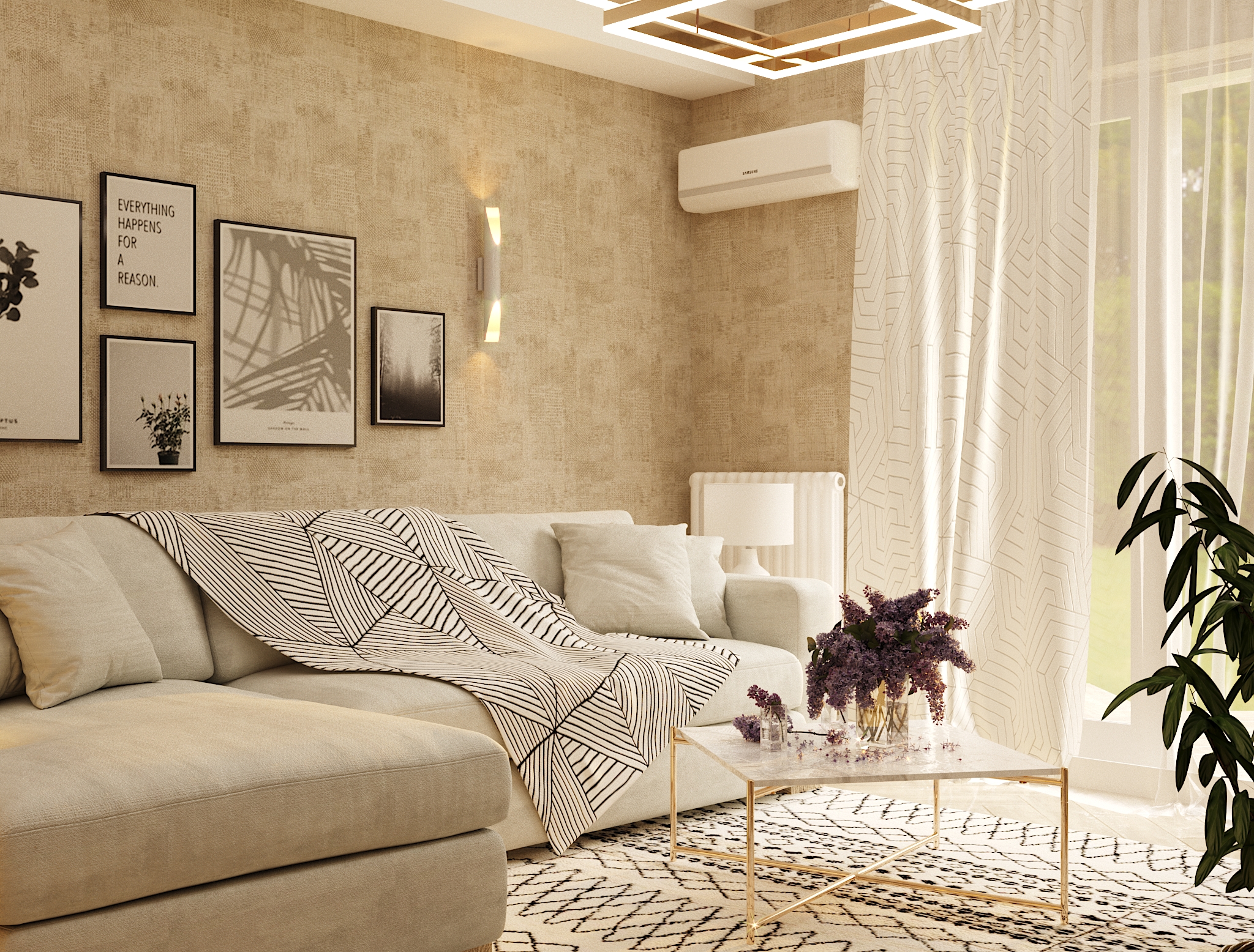 saxlis interieris dizaini piramidashi