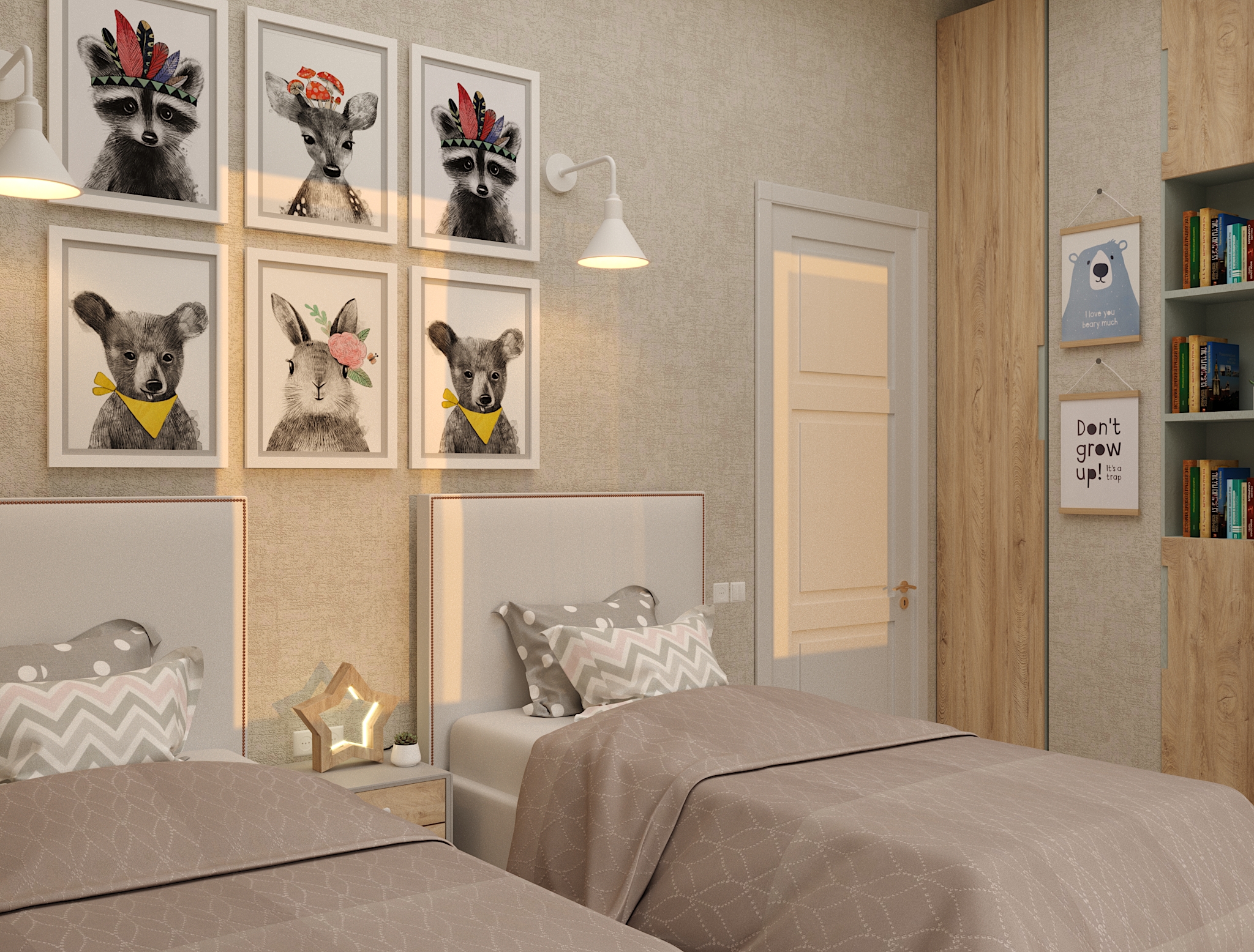 saxlis interieris dizaini piramidashi