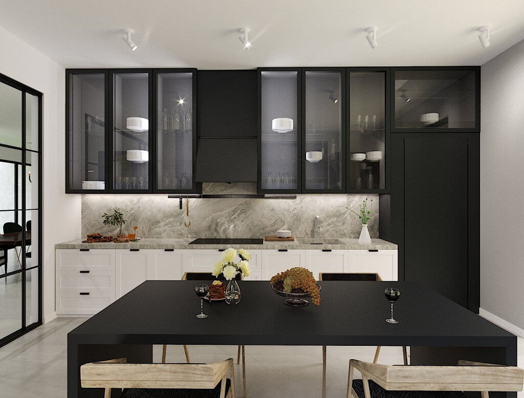 kerdzo saxlis interieris dizaini wavkisshi