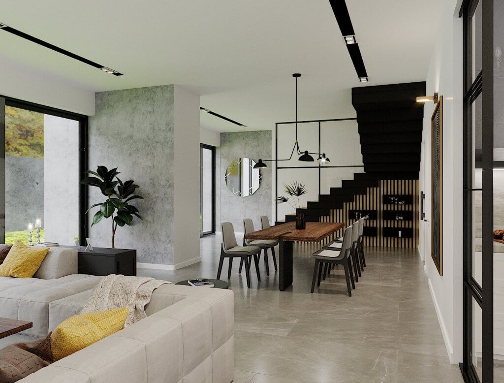 kerdzo saxlis interieris dizaini wavkisshi