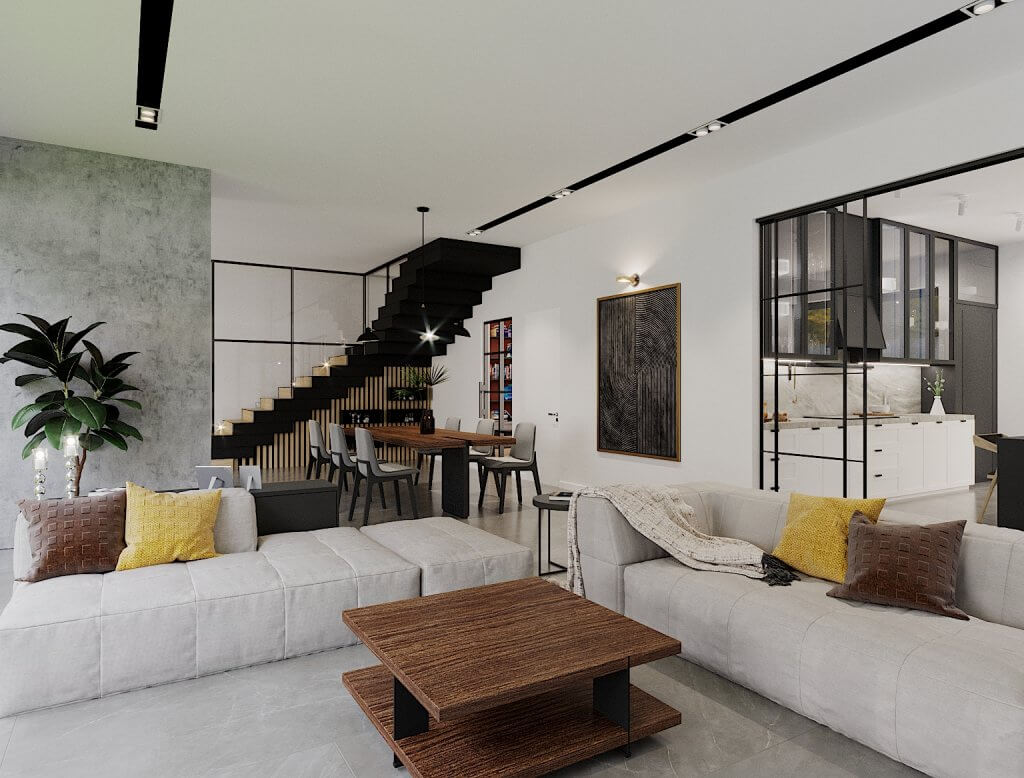 kerdzo saxlis interieris dizaini wavkisshi