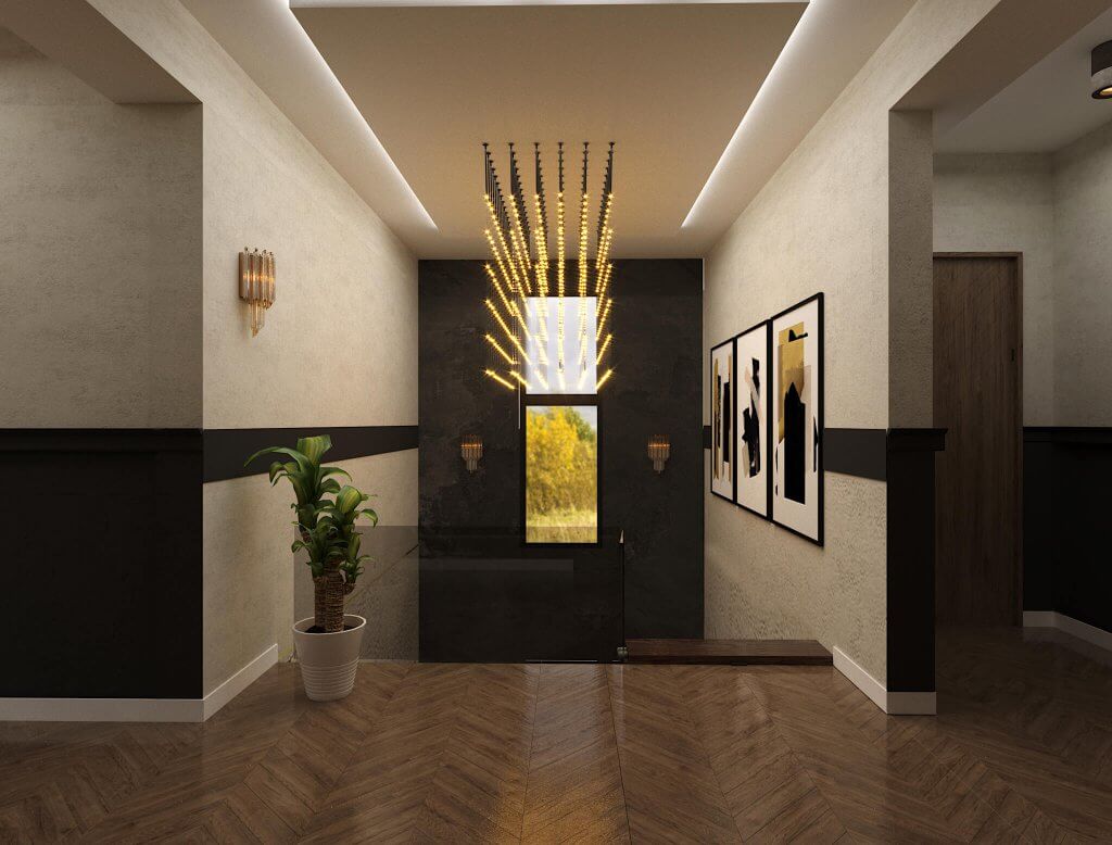 ბინა ოქროყანაში ინტერიერის დიზაინი