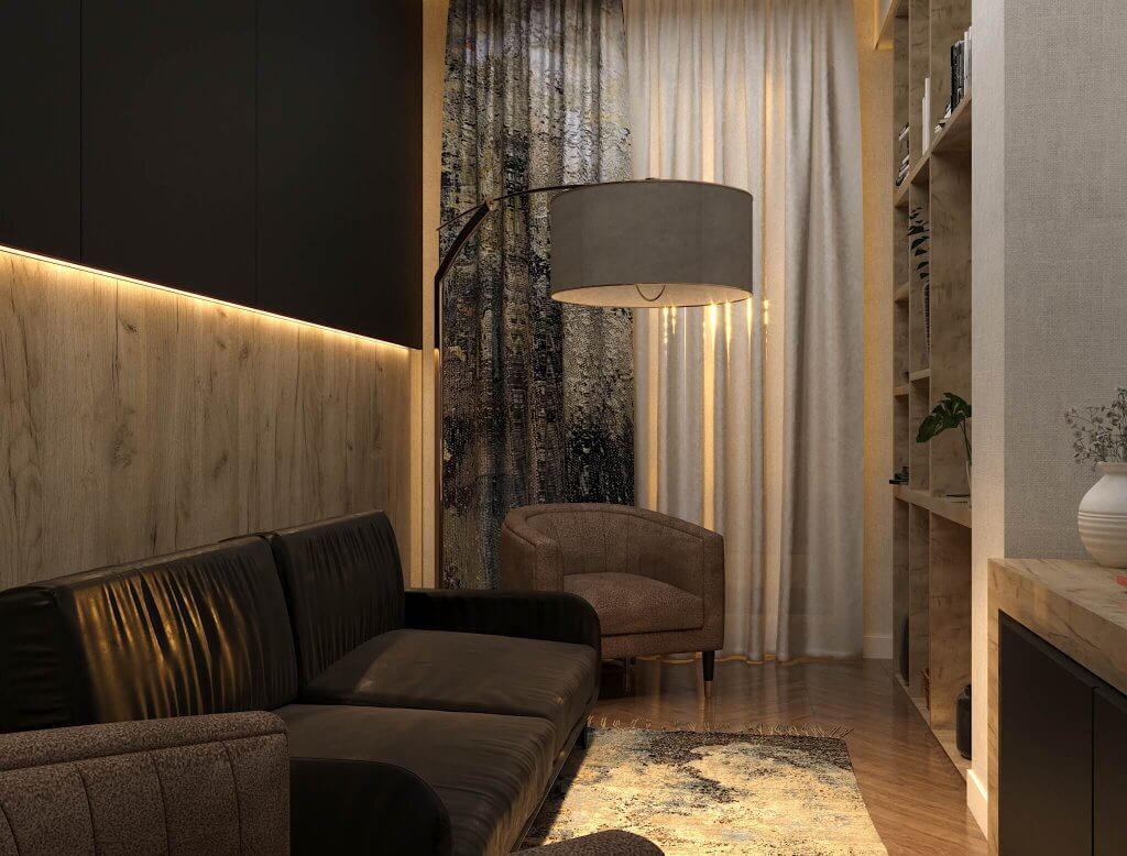 ბინა ოქროყანაში ინტერიერის დიზაინი