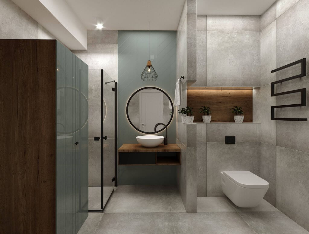 კერძო სახლი დიღომში ინტერიერის დიზაინი