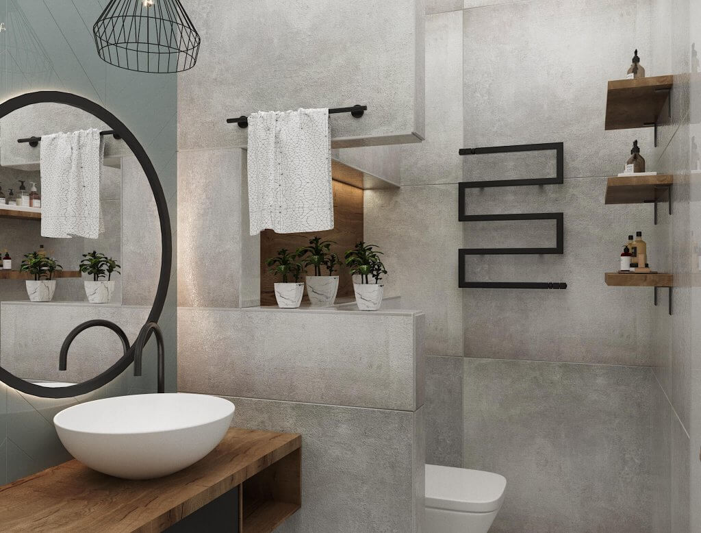 კერძო სახლი დიღომში ინტერიერის დიზაინი