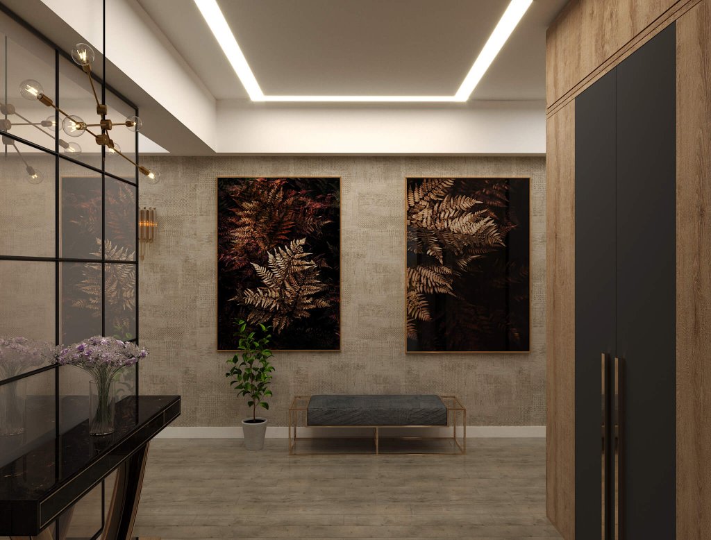 კერძო სახლი დიღომში ინტერიერის დიზაინი