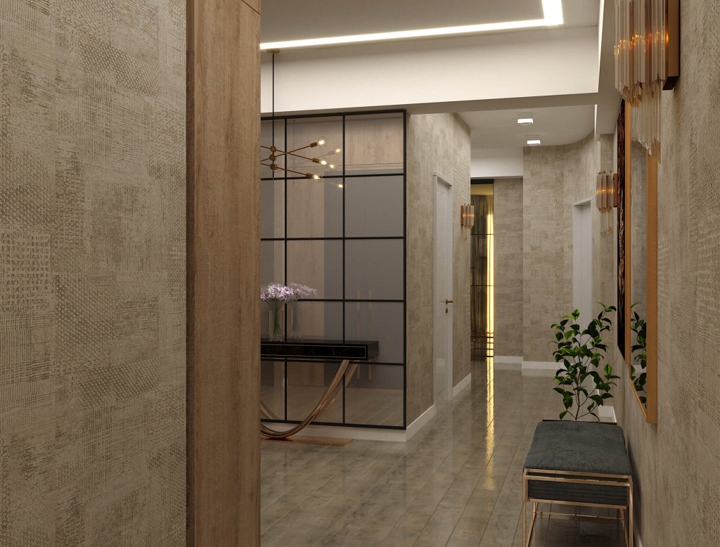 კერძო სახლი დიღომში ინტერიერის დიზაინი