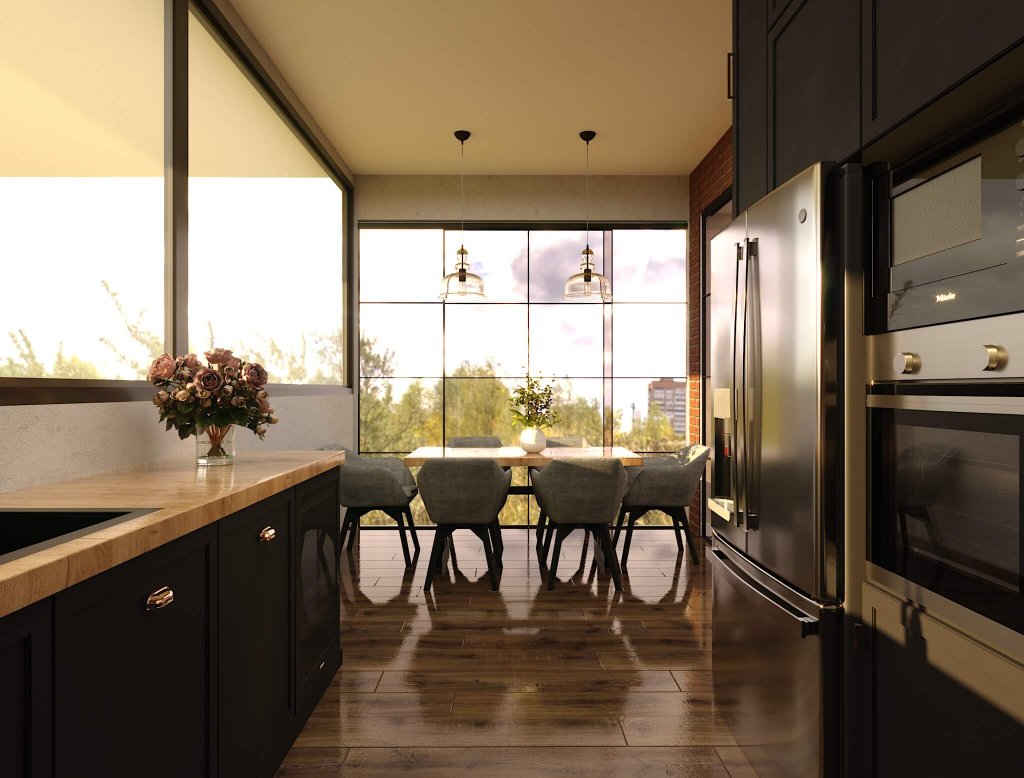 კერძო სახლი დიღომში ინტერიერის დიზაინი