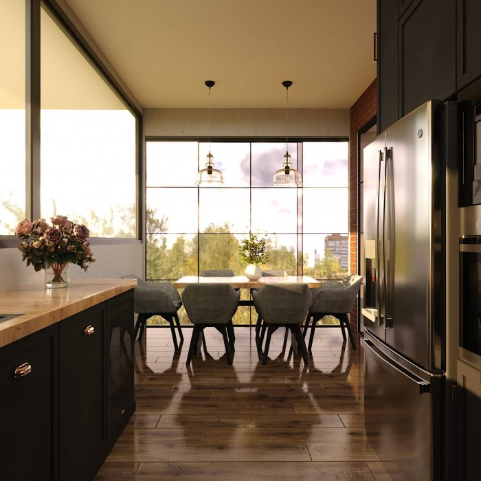 კერძო სახლი დიღომში – ინტერიერის დიზაინი