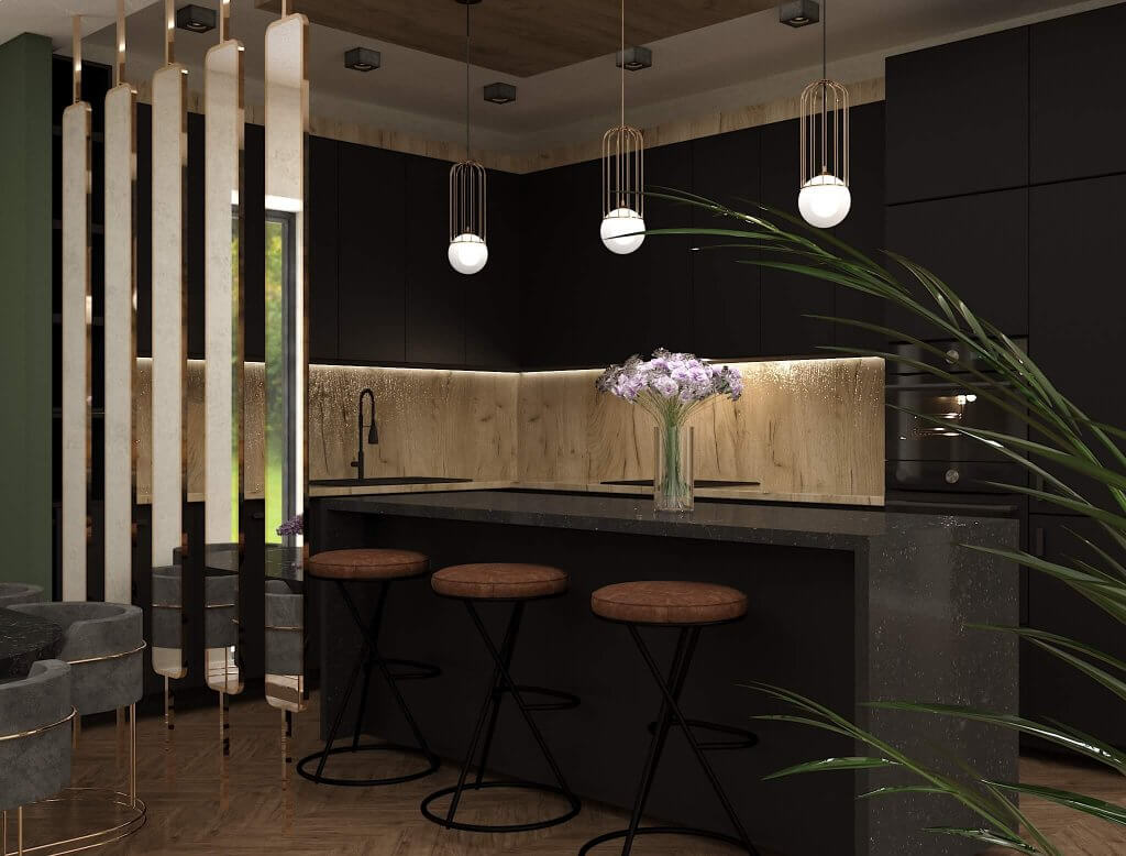 ბინა ოქროყანაში ინტერიერის დიზაინი