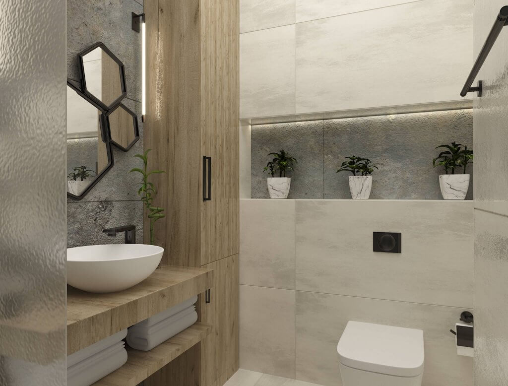 კერძო სახლი დიღომში ინტერიერის დიზაინი