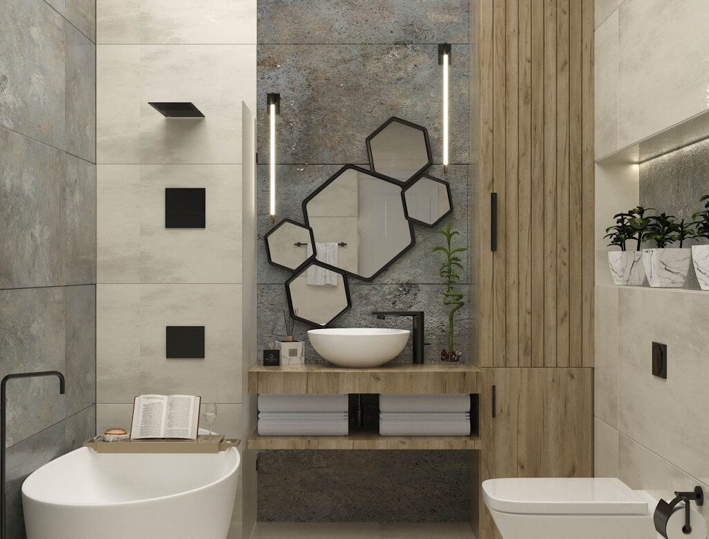 კერძო სახლი დიღომში ინტერიერის დიზაინი