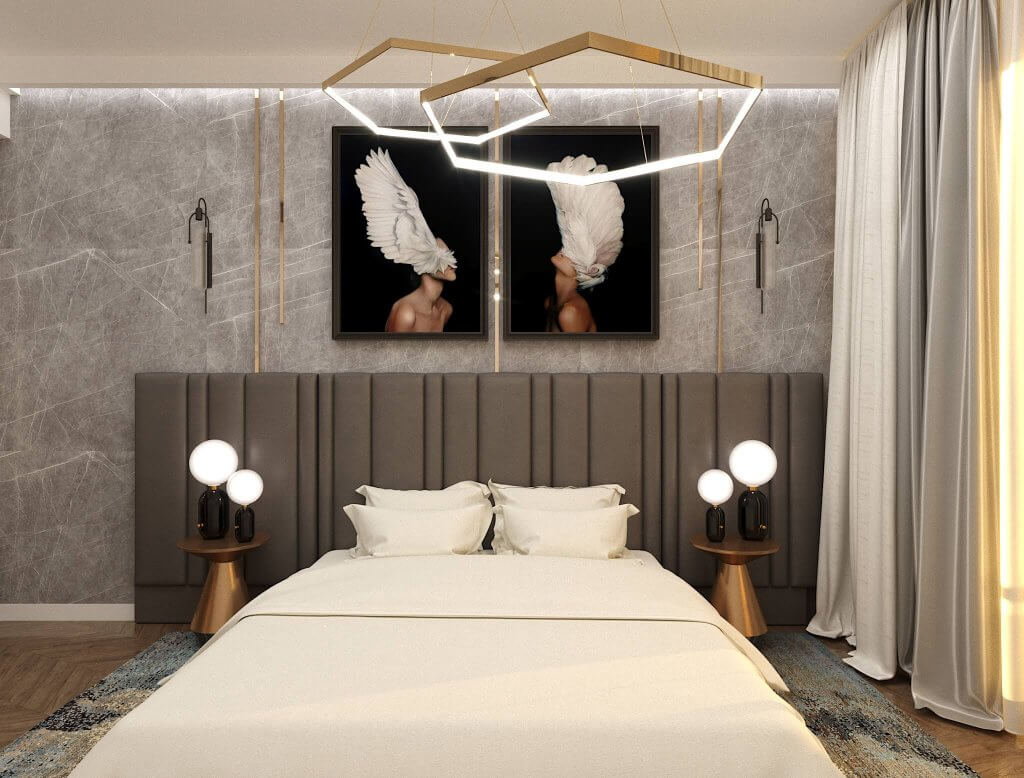 ბინა ოქროყანაში ინტერიერის დიზაინი