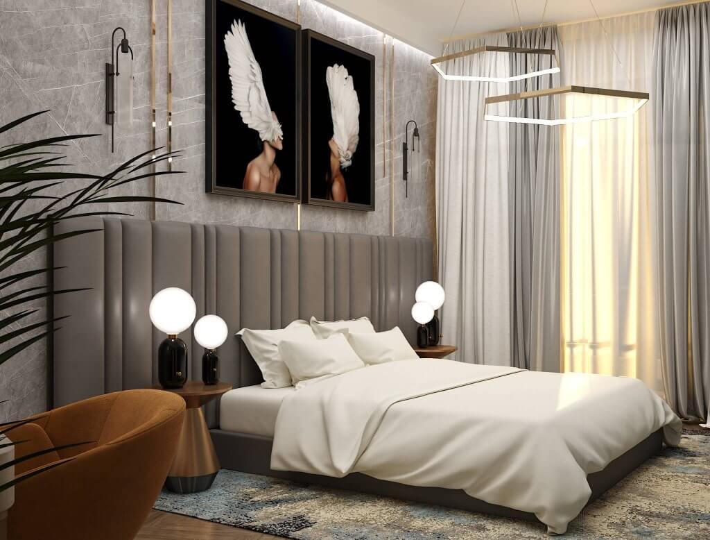 ბინა ოქროყანაში ინტერიერის დიზაინი