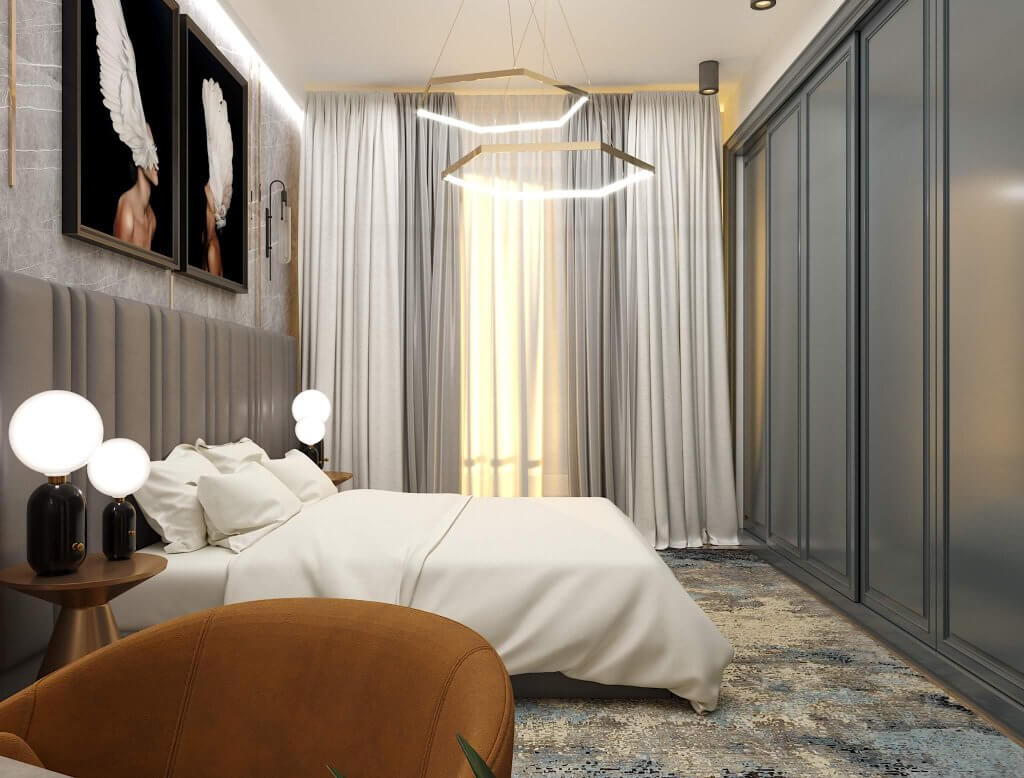 ბინა ოქროყანაში ინტერიერის დიზაინი