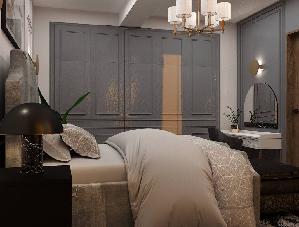 ბინა ოქროყანაში ინტერიერის დიზაინი