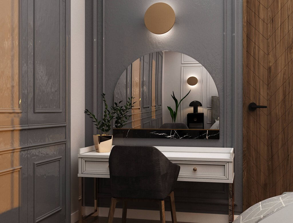 ბინა ოქროყანაში ინტერიერის დიზაინი