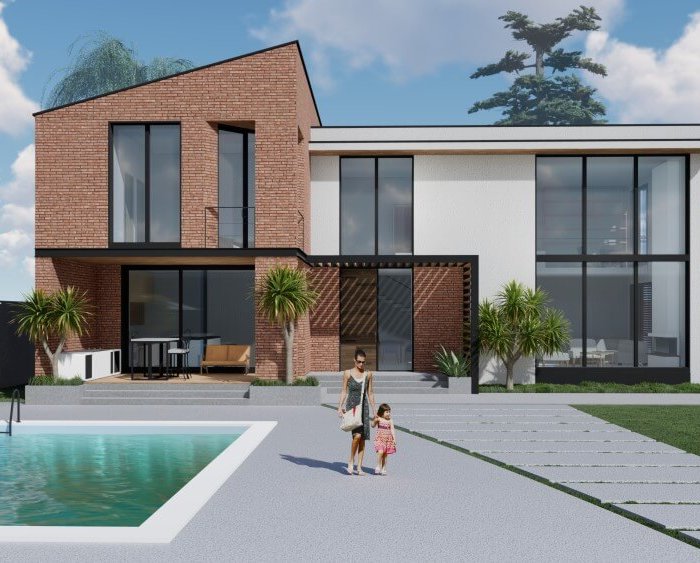 კერძო სახლი N1- არქიტექტურული პროექტი