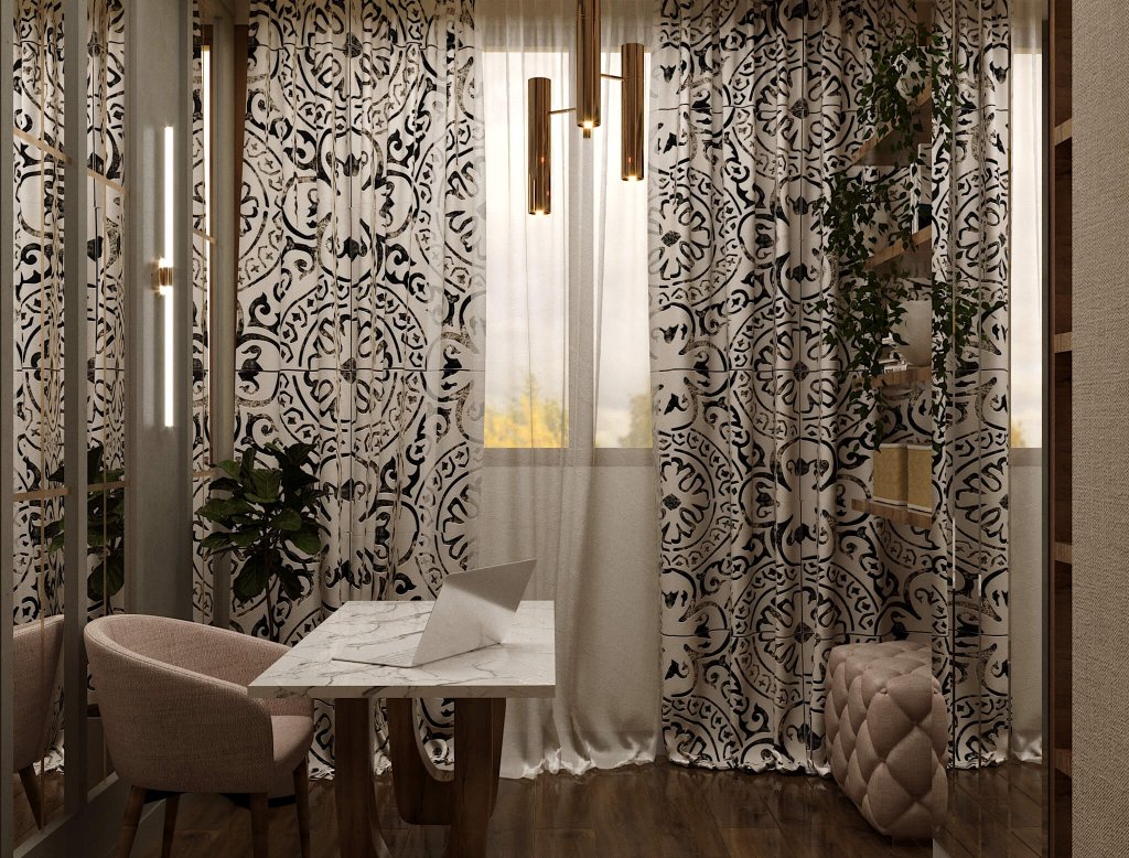 კერძო სახლი დიღომში ინტერიერის დიზაინი