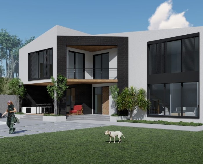 კერძო სახლი N3- არქიტექტურული პროექტი