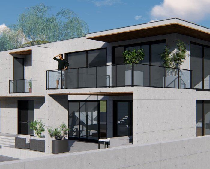 კერძო სახლი N4 – არქიტექტურული პროექტი