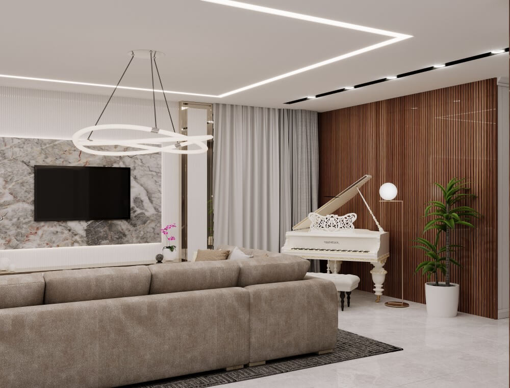 ბინა ფოთში - ინტერიერის დიზაინი