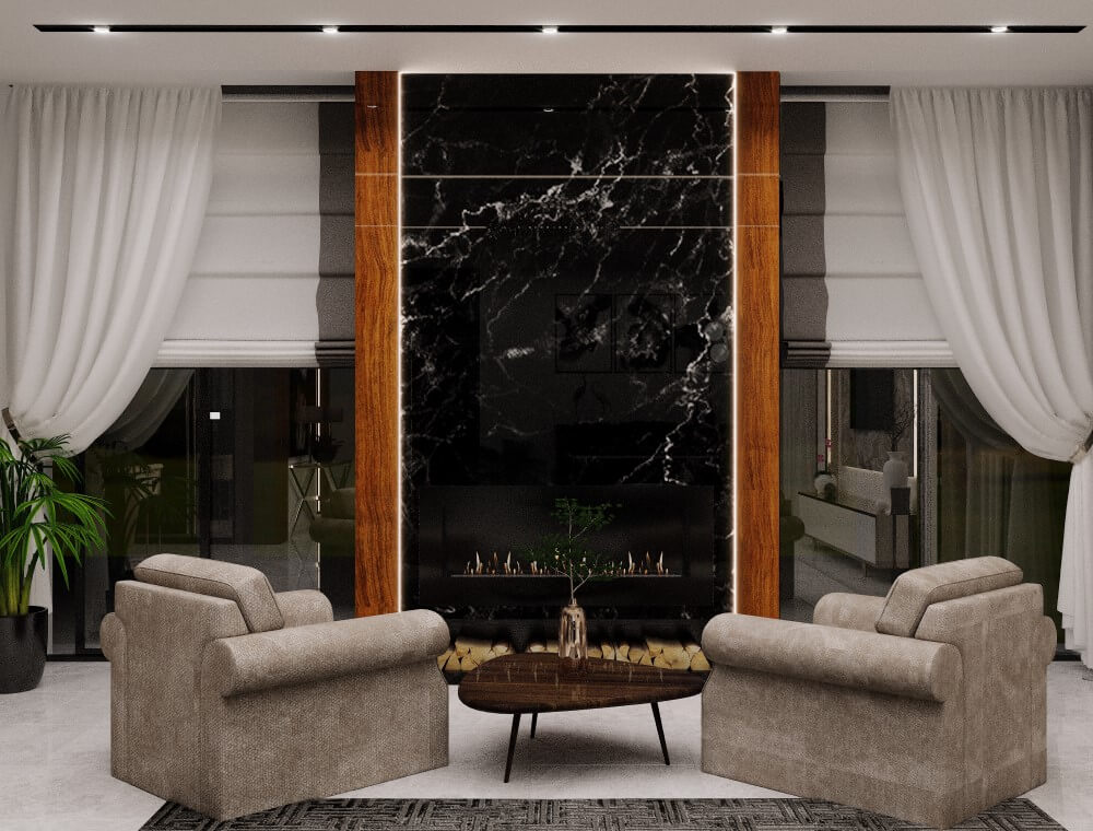 ბინა ფოთში - ინტერიერის დიზაინი