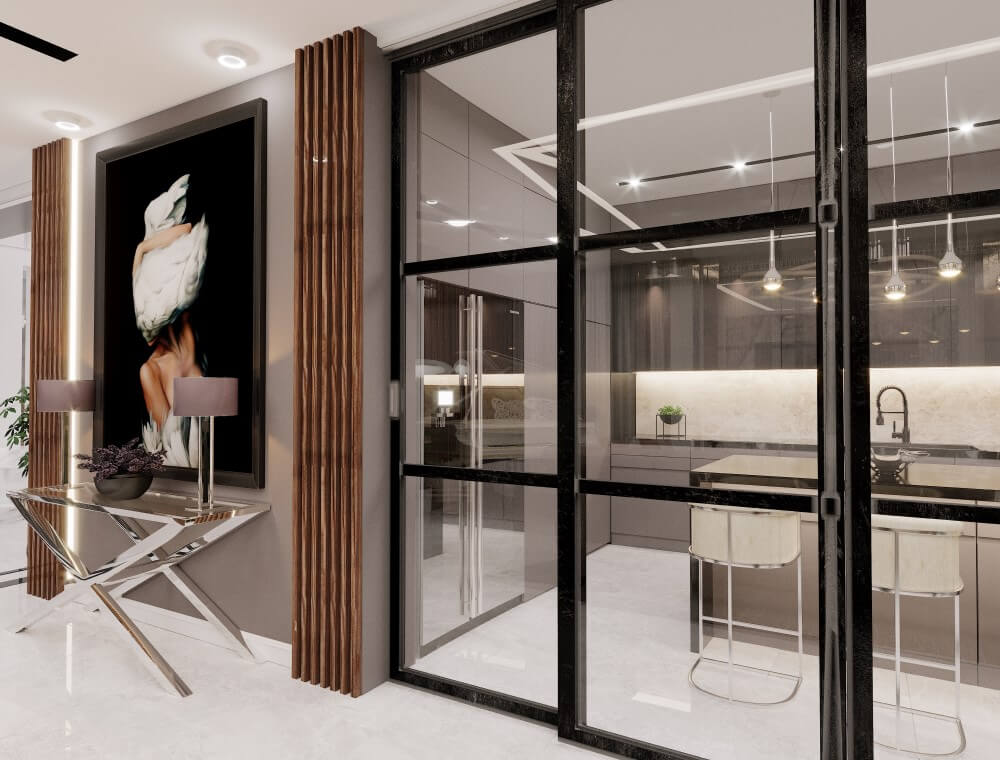 ბინა ფოთში - ინტერიერის დიზაინი