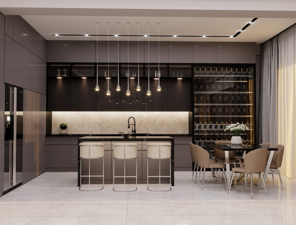 ბინა ფოთში - ინტერიერის დიზაინი