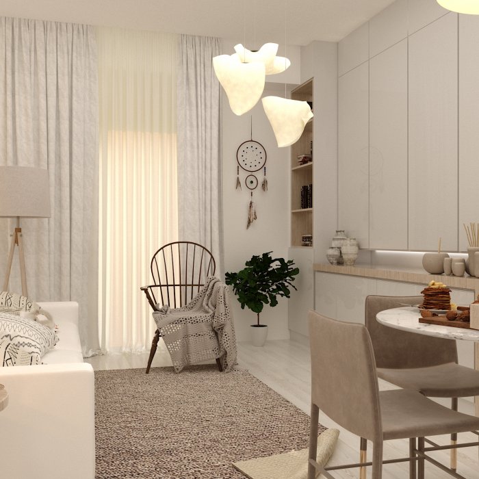 ინტერიერის დიზაინი – ბინა ჟღენტის ქუჩაზე