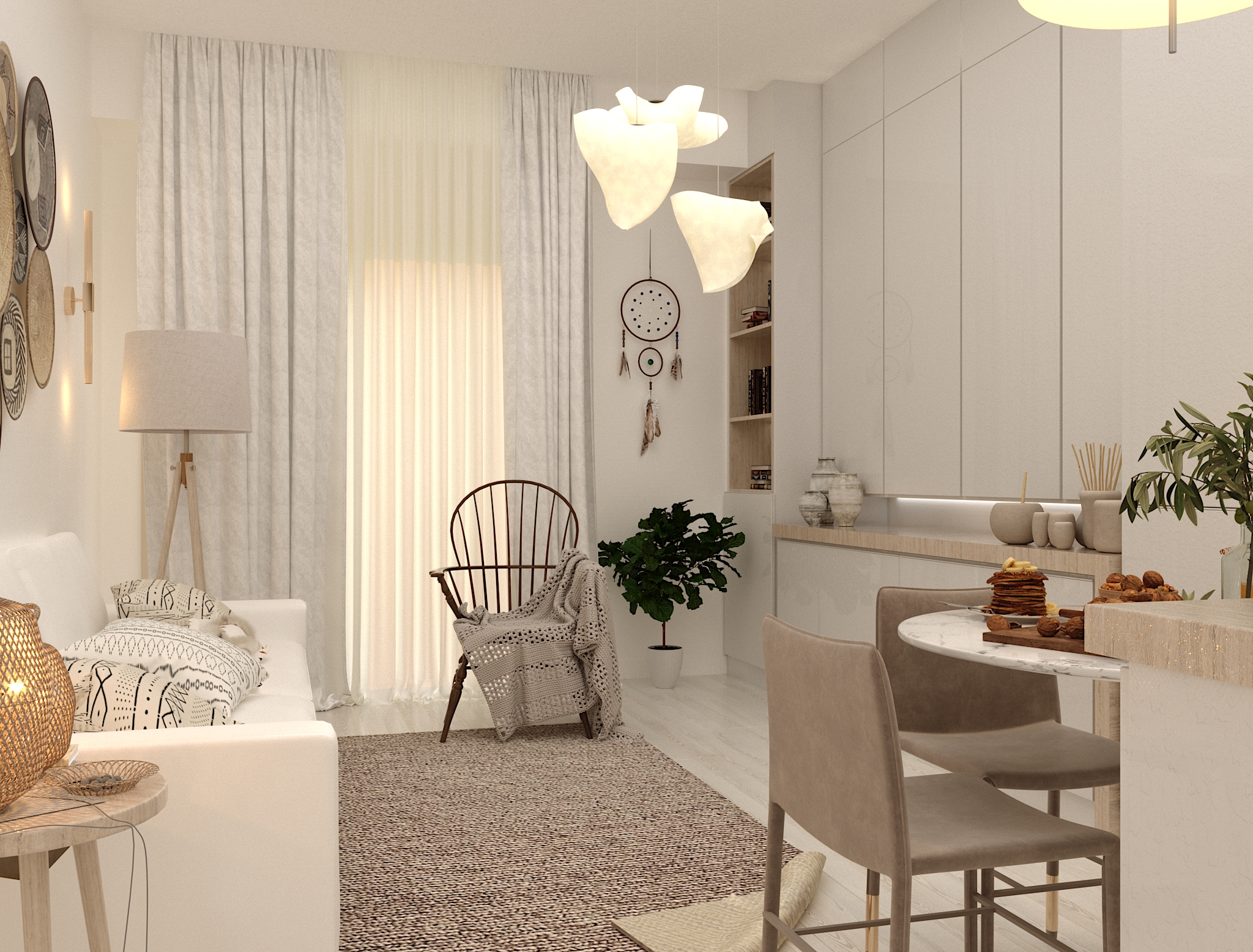 interieris dizaini bina jghentis quchaze