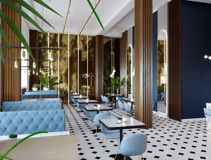 kafis interieris dizaini