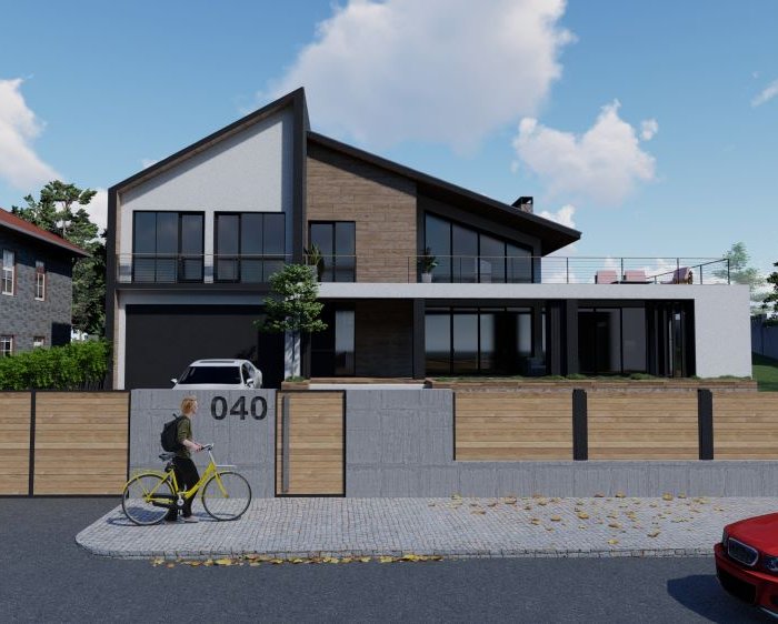 კერძო სახლის არქიტექტურული პროექტი საგურამოში