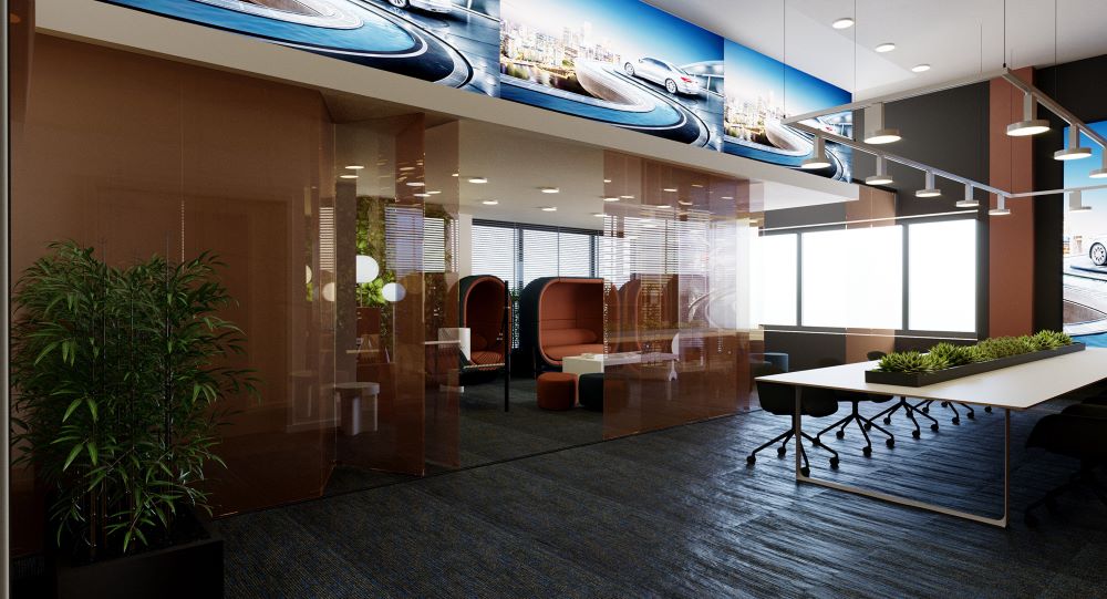 eskizuri proeqti fordis ofisistvis