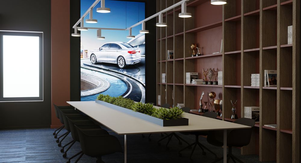 eskizuri proeqti fordis ofisistvis