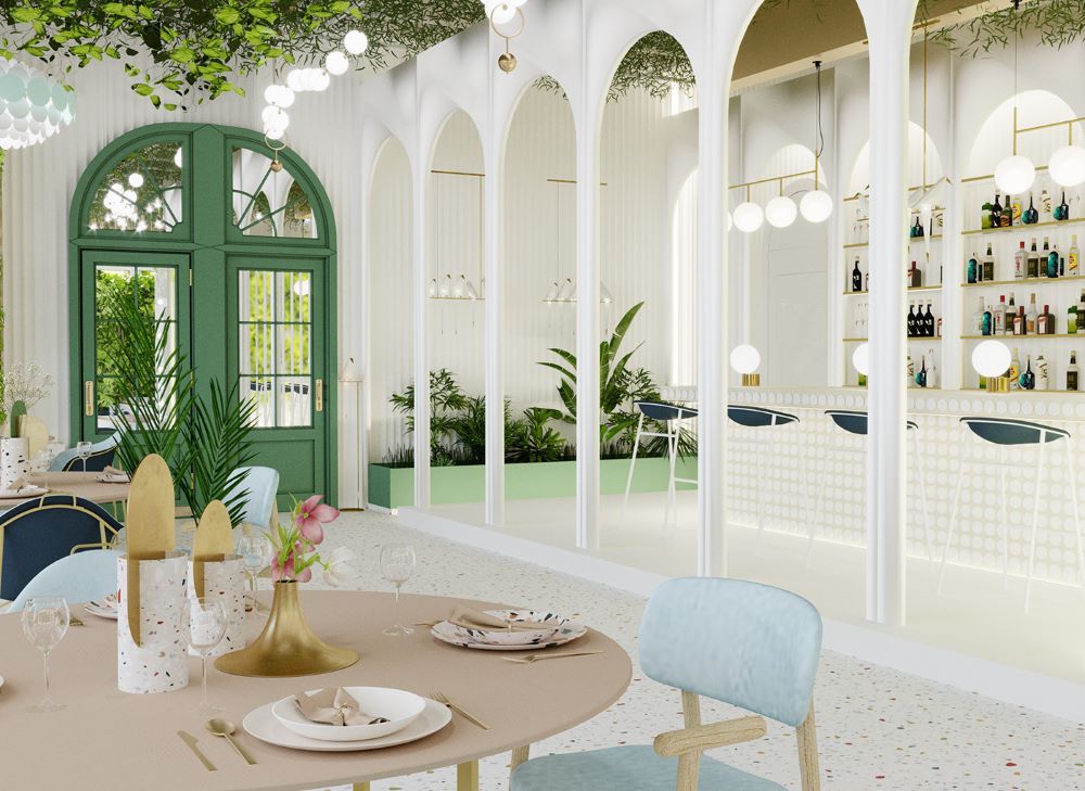 cafe-restornis proeqti sastumrostvis