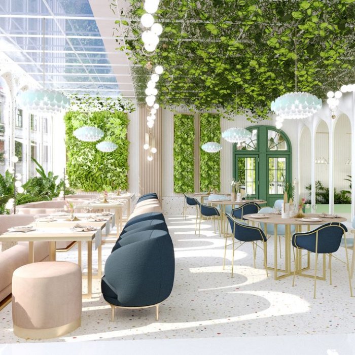 კაფე-რესტორნის პროექტი სასტუმროსთვის