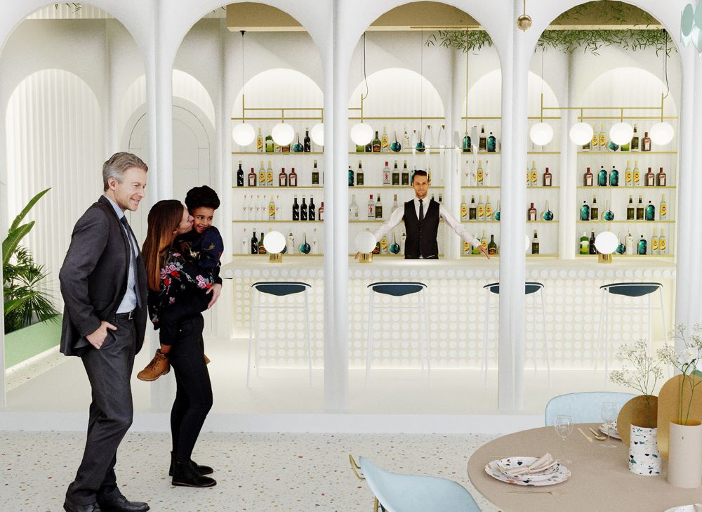 cafe-restornis proeqti sastumrostvis