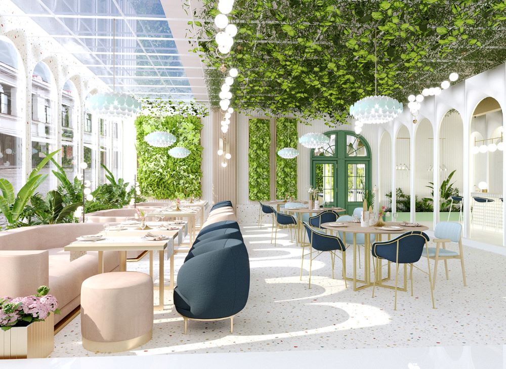 cafe-restornis proeqti sastumrostvis