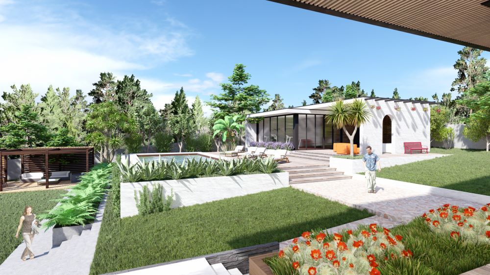 landshaftis dizaini proeqti tabaxmelashi