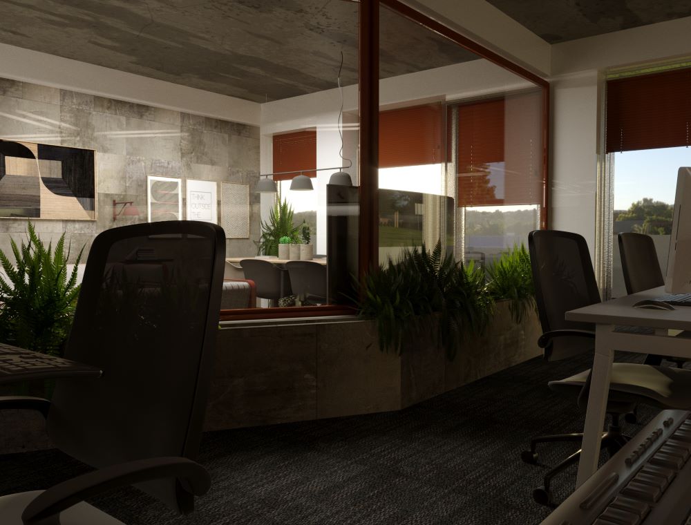 ofisi nafetvrebis gzaze interieris dizaini