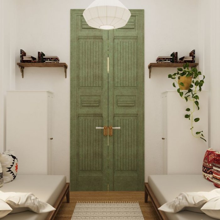 მწვანე ფერის უპირატესობა ინტერიერში