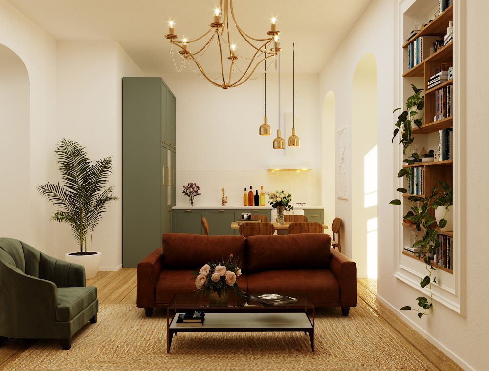 სახლი ვერაზე - ინტერიერის დიზაინ პროექტი