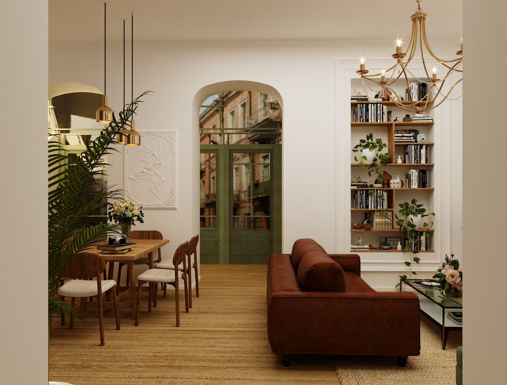 სახლი ვერაზე - ინტერიერის დიზაინ პროექტი