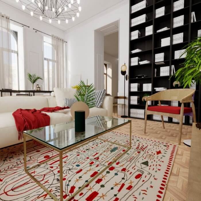 როგორ მოვაწყოთ მისაღები ოთახი 2021 წლის ტრენდული ფერების მიხედვით