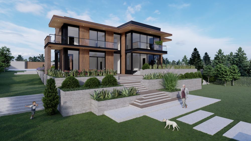 ლისი | კერძო სახლის არქიტექტურული პროექტი