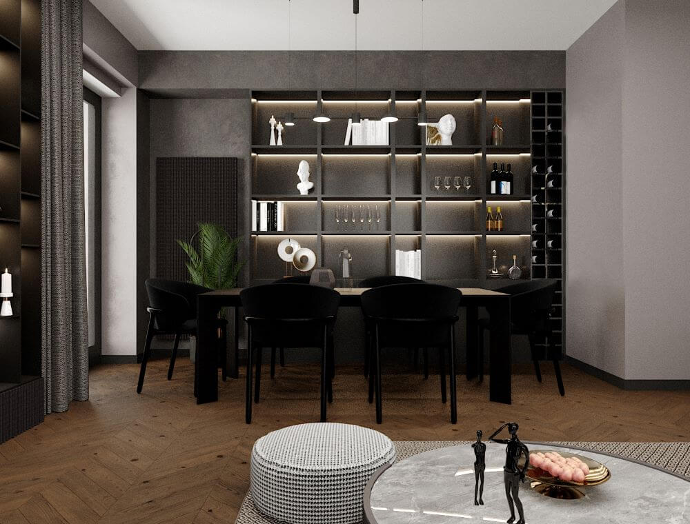 ბინა ფანასკერტელზე | ინტერიერის დიზაინი