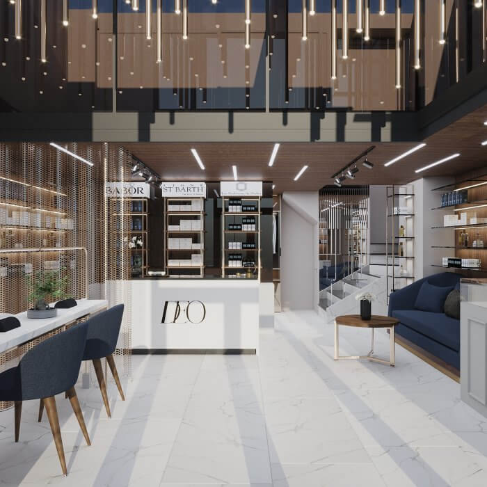 სილამაზის სალონის ინტერიერის დიზაინი | ფალიაშვილზე